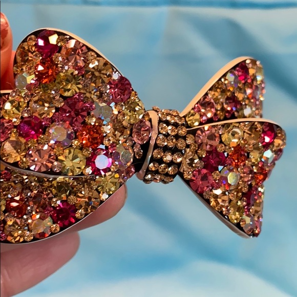 Handmade hair bow tie clip - Picture 4 of 4